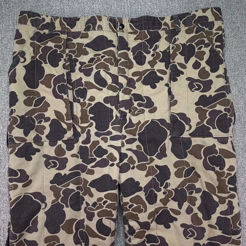 Sports Afield Vintage Insulated Camo Hunting Pants Mens 46-48 Made in USA